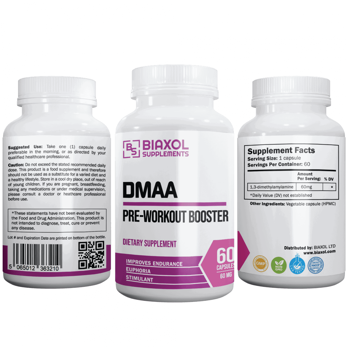 DMAA Suplemento PreEntrenamiento Biaxol Supplements