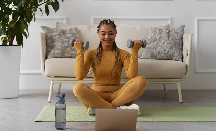 Woman exercising