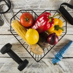 Fresh vegetables on table