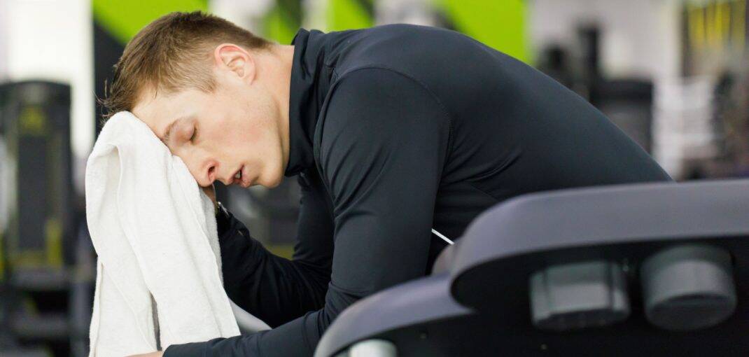 tired man after workout